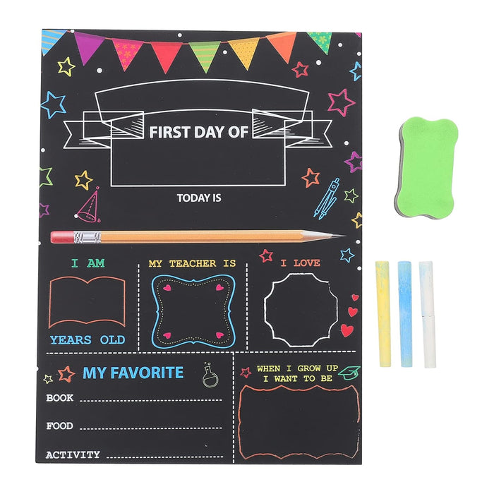 BPA School Board, 1 Set First Day of School Board Children Chalkboard Back to School Supplies First Day of School Sign for Kids Accessories, School, Office