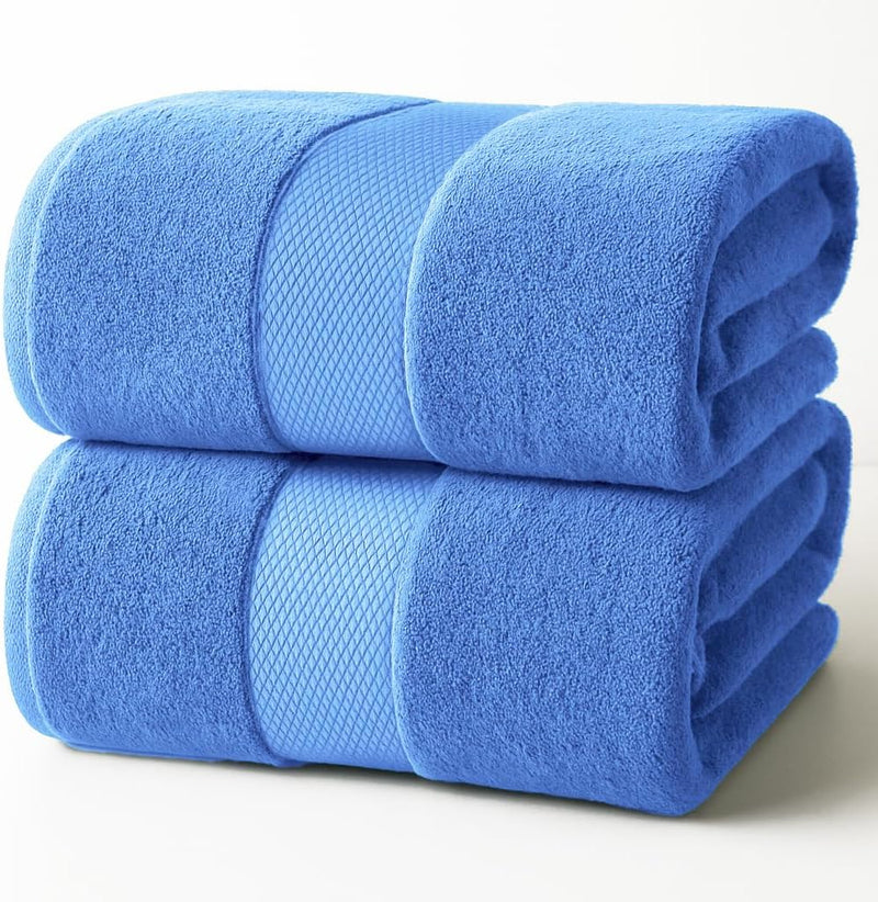 Infinitee Xclusives Premium Bath Towels Set Pack of 4-100% Ring Spun Cotton Bath Towels 70cm x 140cm - Highly Absorbent Durable Towels, Perfect for Daily Use (Charming Grey, Bath Towels)