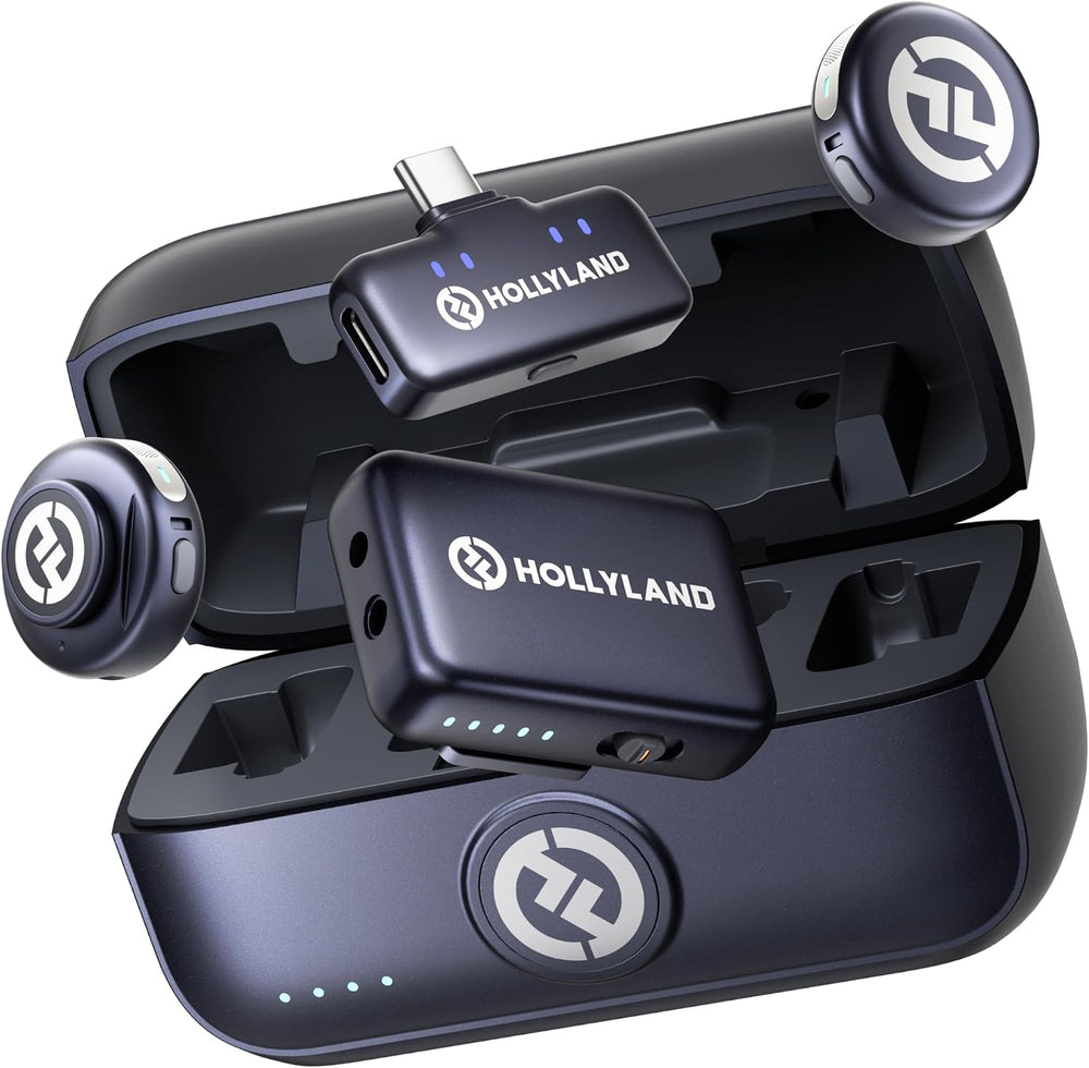 Hollyland Lark M3(2TX+4USB-C RX) Mini Wireless Microphone,Detail-Rich Audio
