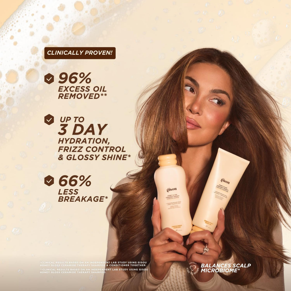 Gisou Honey Gloss Ceramide Therapy Hydrating Shampoo - 250ml – image 2