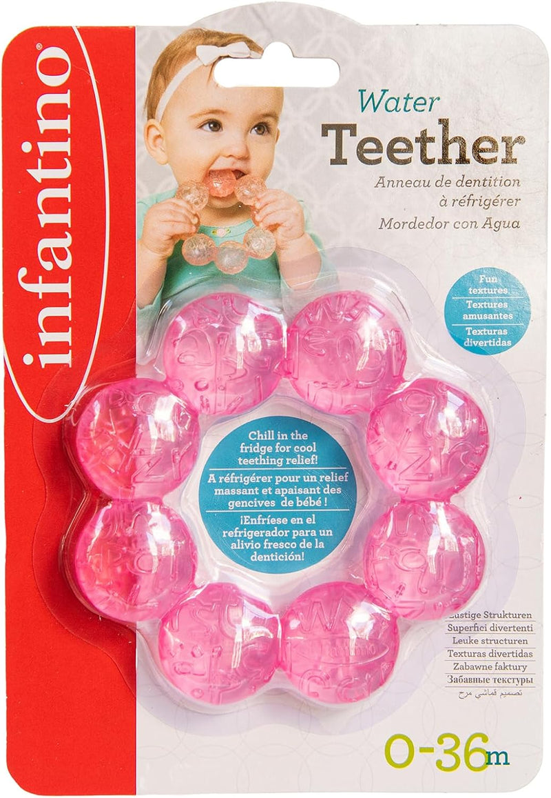 Infantino baby Water Teether |Baby Teething Toy|-Pink