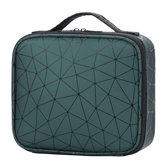SYOSI Portable Travel Cosmetic Vanity Case, Makeup Organizer Box Storage for Makeup Brushes Tools with Removable Compartment