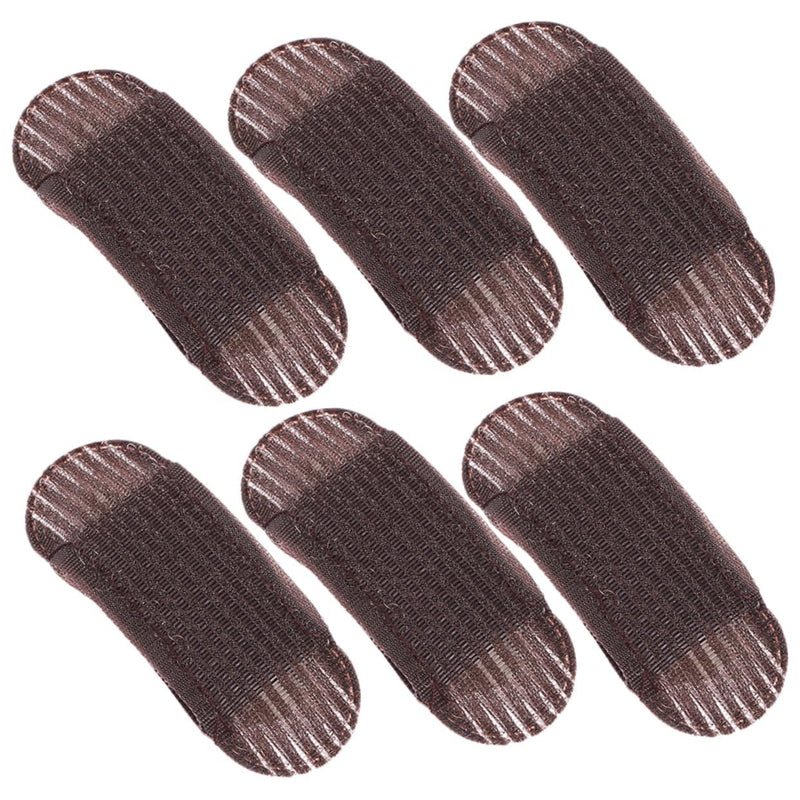 HZYH 6pcs Invisible Fluffy Hair Clip Bump up Hair Clip Hair Volume Base Bump it Hair Accessory Sponge Pad Hair Styling Tool for Women Girls (Coffee)
