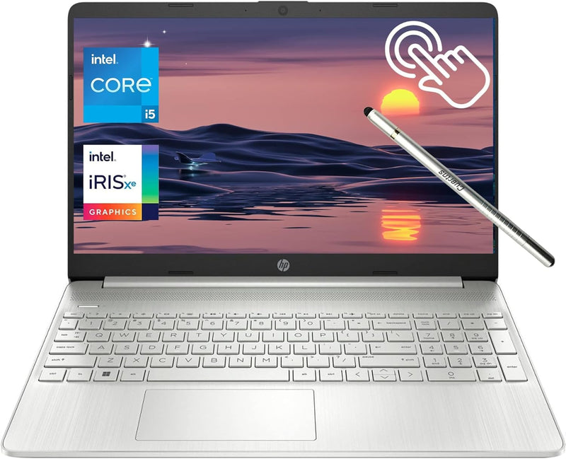 HP Flagship Touchscreen Laptop 15.6" HD Display, Intel Core i5-1155G7(Beat i7-1065G7), 16 GB RAM - 1 TB PCie SSD, Intel Iris Xe Graphics, Numeric Pad, Bluetooth 5, Windows 11 Home, Silver