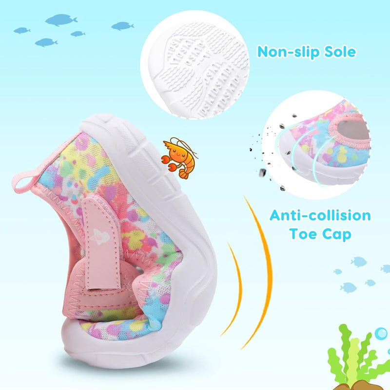 L-RUN Toddler Shoes Boys Girls Wide Toe Box Barefoot Walking Shoes Kid Lightweight Breathable Sneakers