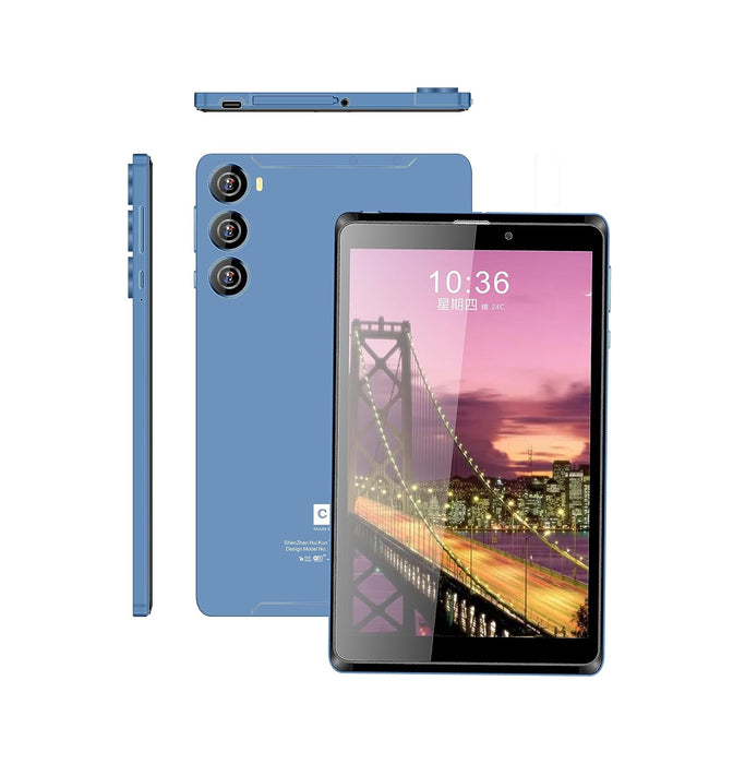 C idea Smart Tablet Android 8-Inch IPS Screen 5G LTE Single SIM WiFi,CM835 Kids Tab Zoom Supported Tablet PC with Pre-installed Tempered Glass and Flip Case Cover (Blue)
