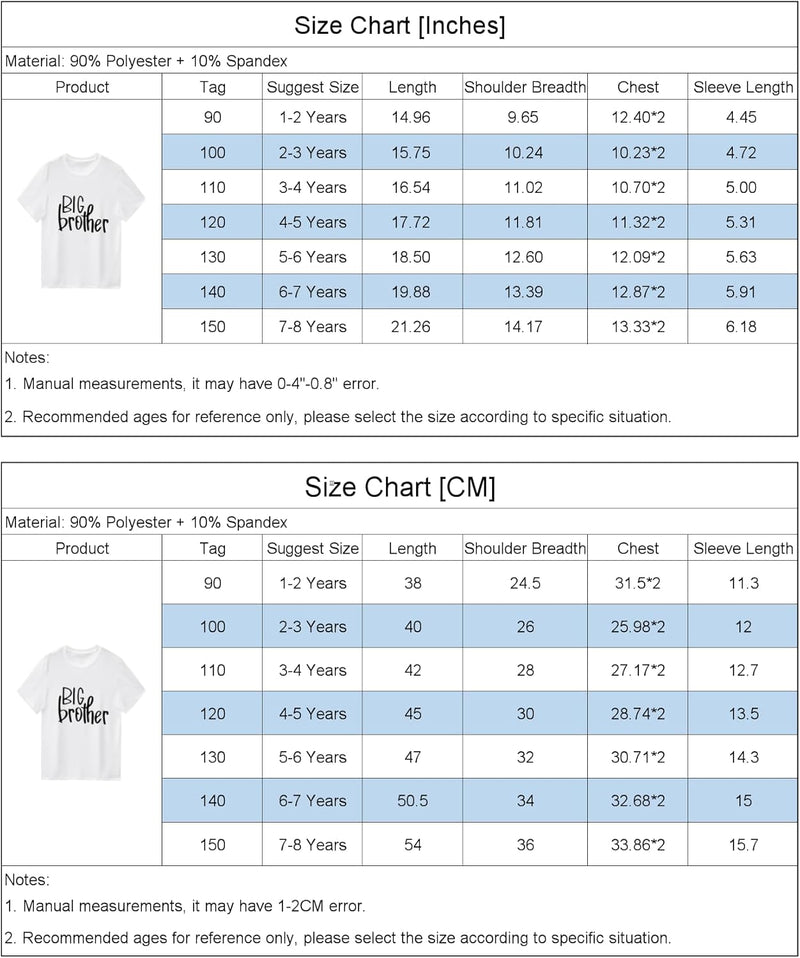 Kids Boys Big Brother T Shirts Tops Toddler Baby Tees Outfit Summer Short Sleeve Clothes Older Brother Announcement Gift