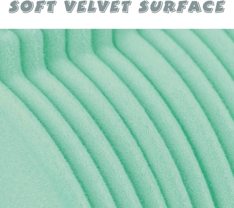 ManGotree 30 Pack 11inch Baby Clothes Hangers, Velvet Kids Toddlers Coat Hangers with Ultra Thin & Non-Slip Design (Beige)