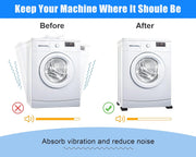 MyLifeUNIT Shock Absorbing Washer Pads, Anti-Vibration Washer Mat Protector for Washing Machine Dryer Treadmill (8 Pack)