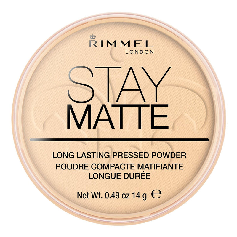 Rimmel London, Stay Matte Pressed Powder, 01 Transparent, 14 g