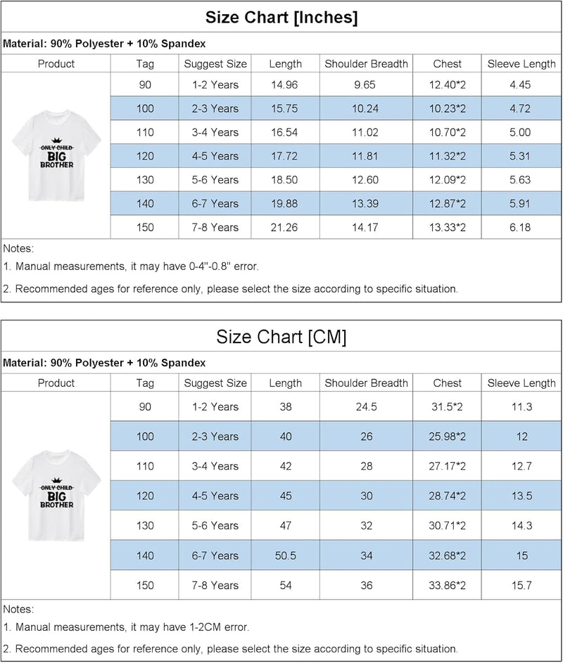 Kids Boys Big Brother T Shirts Tops Toddler Baby Tees Outfit Summer Short Sleeve Clothes Older Brother Announcement Gift