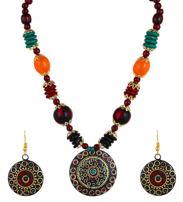 YouBella Stylish Afghani Tribal Jewellery Set for Women (multicolour)(MV-FS6S-86K3)