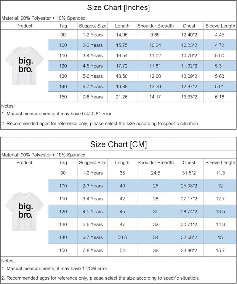 Kids Baby Boy Big Brother T Shirt Tops Toddler Lil Bro Pullover Tees Twins Sibling Matching Clothes Outfit