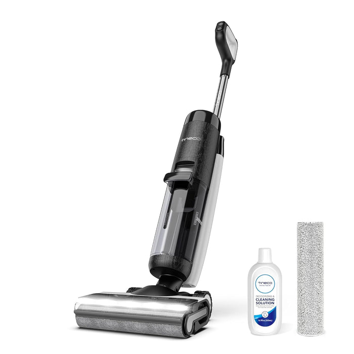 Tineco Floor ONE S7 PRO Smart Cordless Floor Cleaner, Wet Dry Vacuum Cleaner & Mop for Hard Floors, LCD Display, Long Run Time, Great for Sticky Messes and Pet Hair, Centrifugal Drying Process, Black