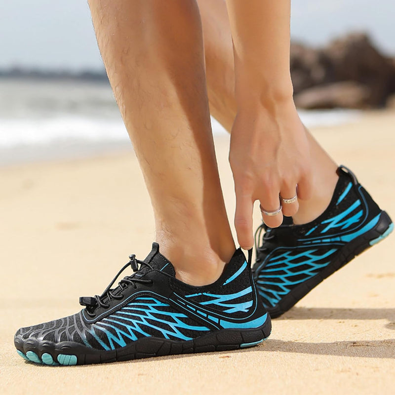 HommyFine Men Women Water Shoes Quick Dry Aqua Sports Water Shoes Ultralight Anti Slip Sole Water Shoes for Swimming Diving Snorkeling and Hiking Big Size Shoes Hard Sole