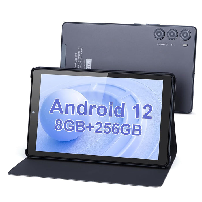 C Idea 9-Inch Android 12 Tablet, 8GB+256GB, 5+8MP Camera, 4G SIM Card Slot, 5G WiFi, GPS, 8000mAh Battery, CM925 (Gray)