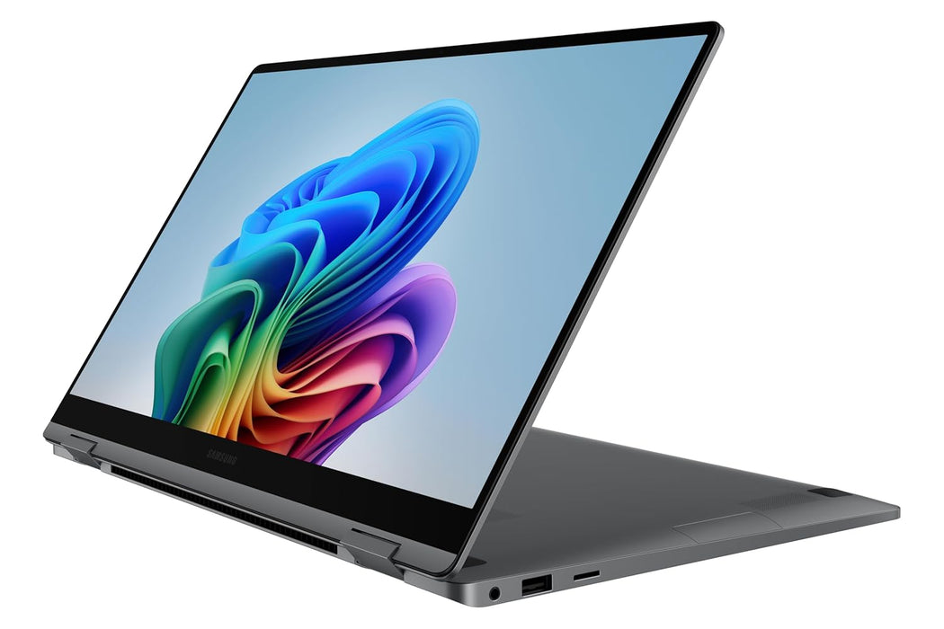 SAMSUNG 15.6” Galaxy Book5 360 Copilot+ PD, AI Laptop Computer, FHD AMOLED Touchscreen, 16GB / 512GB, Dolby Atmos Quad Speakers, All-Day Battery Life, NP750QHA-KA1US, Gray