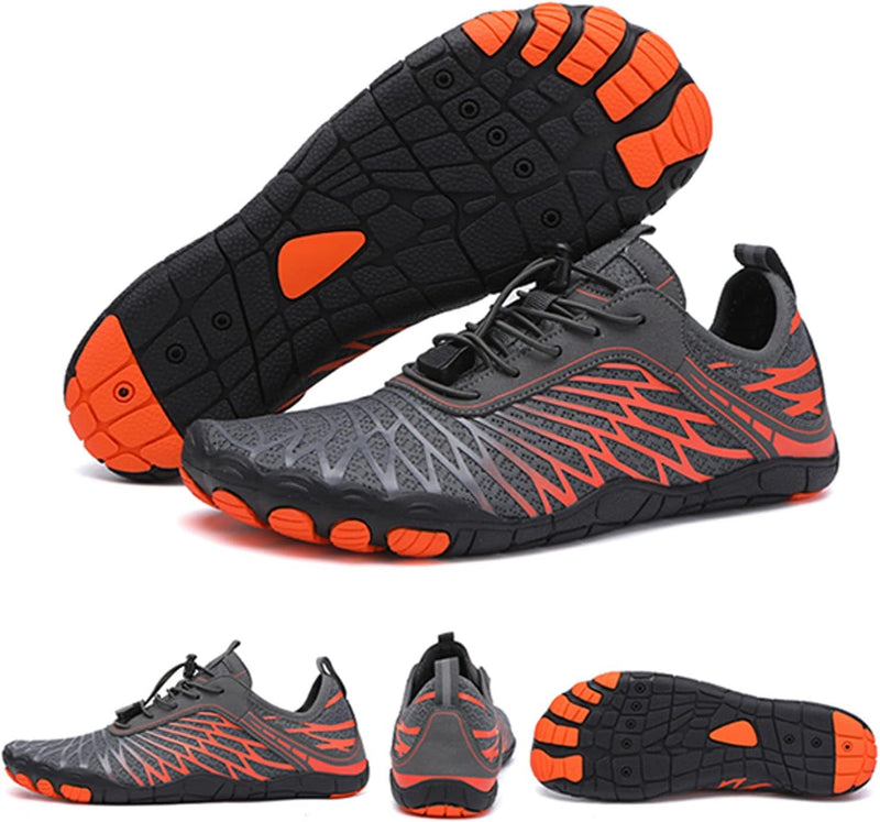 HommyFine Men Women Water Shoes Quick Dry Aqua Sports Water Shoes Ultralight Anti Slip Sole Water Shoes for Swimming Diving Snorkeling and Hiking Big Size Shoes Hard Sole