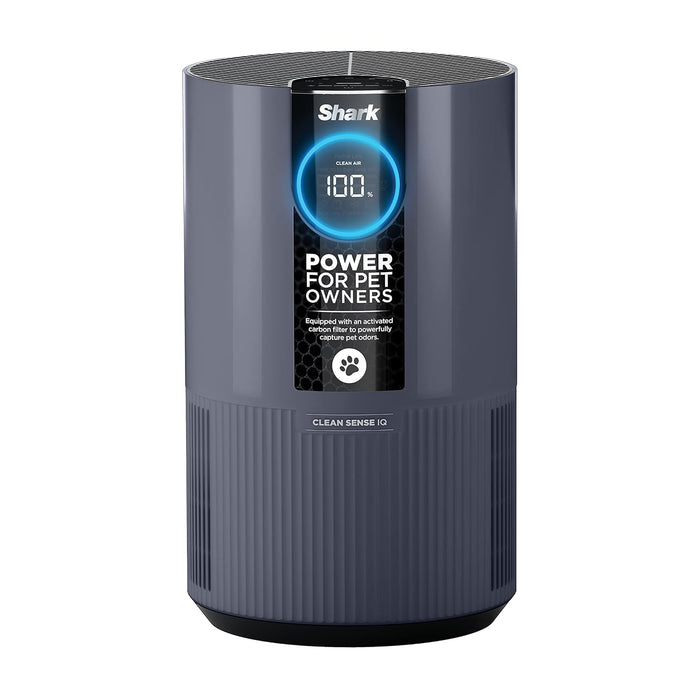 Shark HP102PETPR Clean Sense Air Purifier for Home, Allergies, Pet Hair, HEPA Filter, 500 Sq Ft Small Room, Bedroom, Captures 99.98% of Particles, Pet Dander, Fur, Allergens & Odor, Portable, Imperial