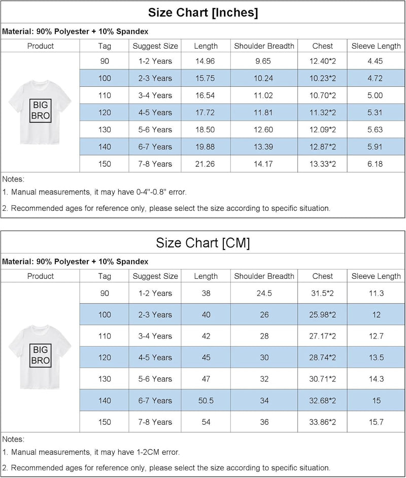 Kids Baby Boy Big Brother T Shirt Tops Toddler Lil Bro Pullover Tees Twins Sibling Matching Clothes Outfit