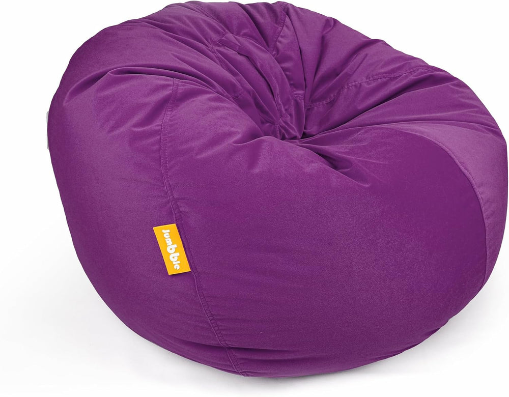 Nest Soft Suede Bean Bag with Filling Cozy Bean Bag Best for Lounging Indoor Kids & Adult Soft Velvet Fabric Filled with Polystyrene Beads (Light Pink, Large)