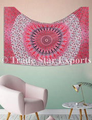 Trade Star Mandala bedsheet Indian Bedsheet Large Table Cloth Picnic Mat Bohemian Wall Hanging Bedcover Long Bedspread Vertical Wall Hanging Wall Background Sheet Wall Tapestry (Pattern 17)