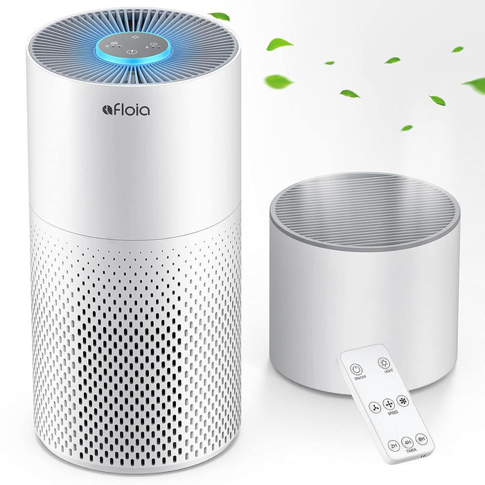 Afloia Air Purifier And Humidifier Combo For Home Room, 22Db| 7 Colors Night Air Purifiers 2 In 1 With Remote Control, Quiet Air Cleaner Removing 99.99% Smokers Odor And Pollen For Bedroom