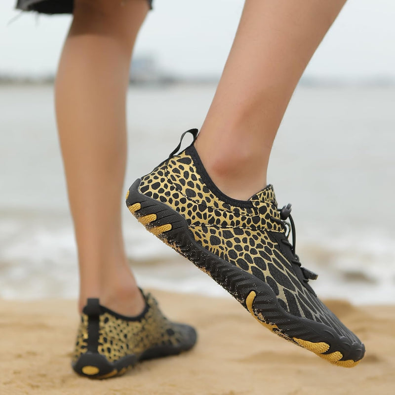 HommyFine Men Women Water Shoes Quick Dry Aqua Sports Water Shoes Ultralight Anti Slip Sole Water Shoes for Swimming Diving Snorkeling and Hiking Big Size Shoes Hard Sole