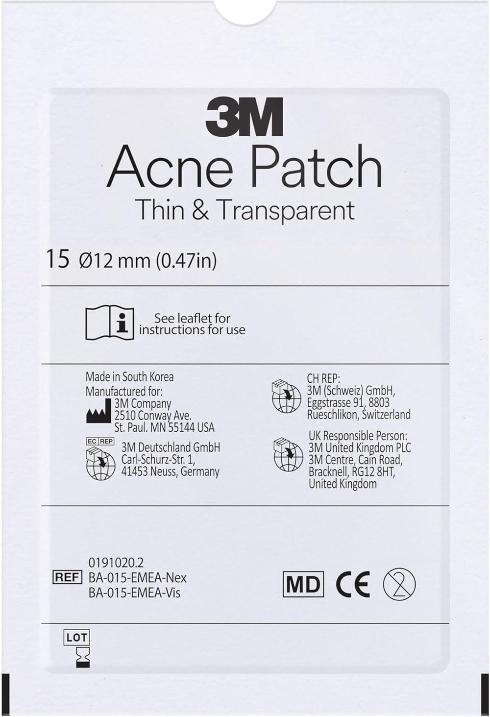 Nexcare Acne Patch, Pack of 15 patches