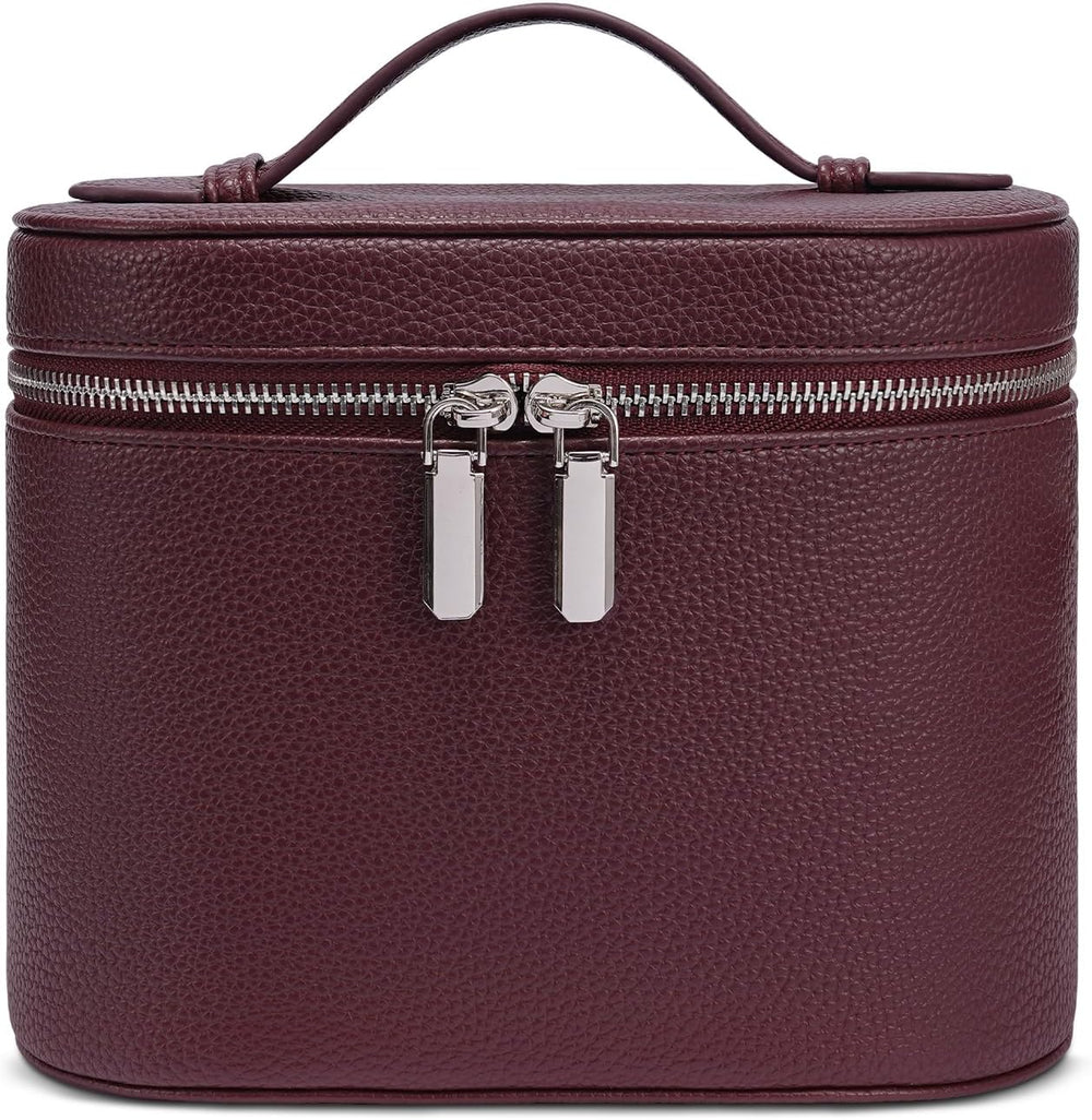 Makeup Bag Travel Makeup Bag with Compartments and Handle Portable Toiletry Bag for Women