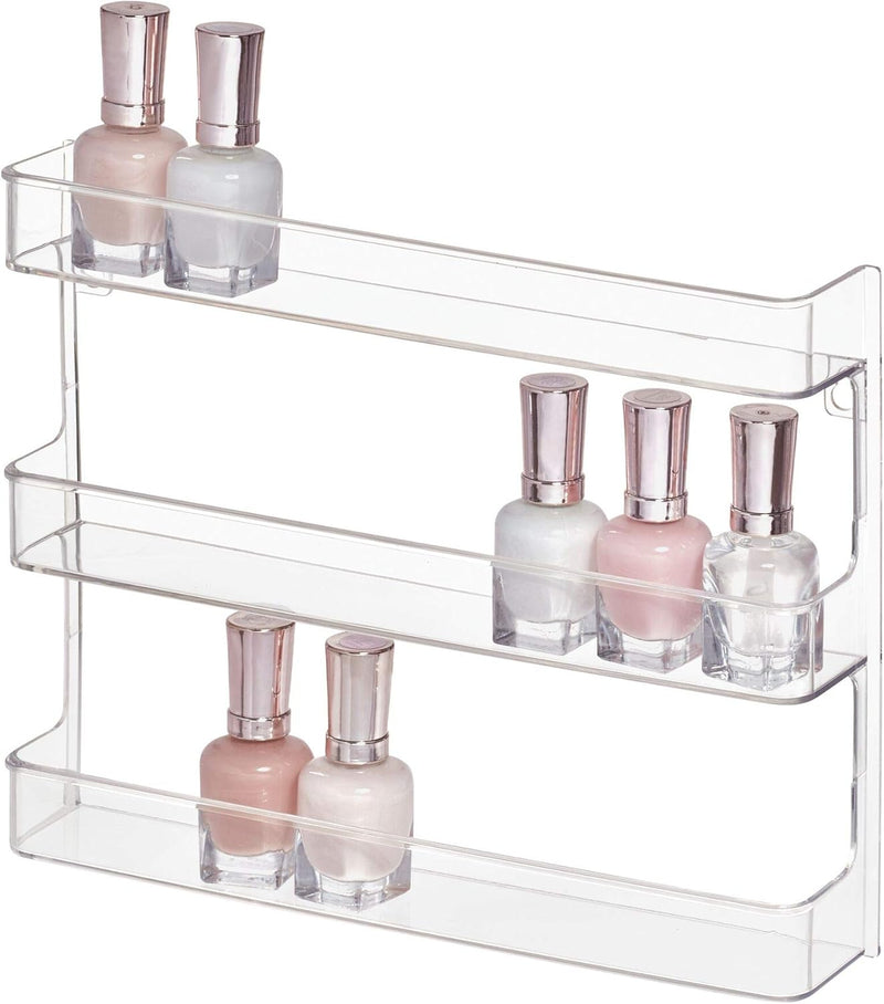Idesign Bpa-Free Plastic Divided MakEUp Palette Cosmetic Organizer, The Clarity Collection – 9.25" X 3.86" X 3.2", Clear