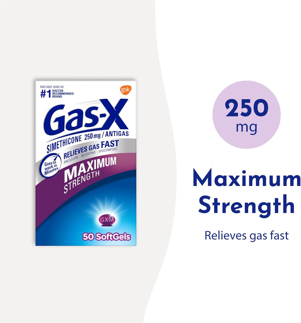 Gas-X Maximum Strength Softgels for Fast Gas Relief, 30ct