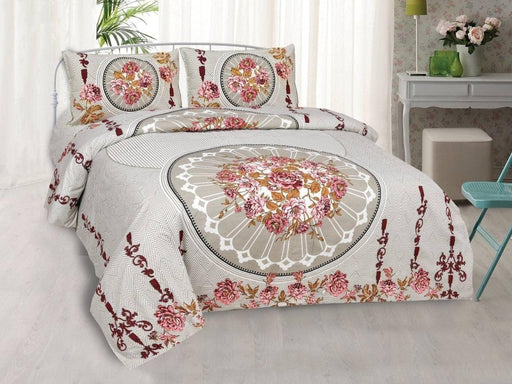 SUFAYA FAB Printed Indian Sanganer Royal Cotton Premium Big Size Bedsheets for Modern Look(100x100) inches with Two Pillow (18x28)