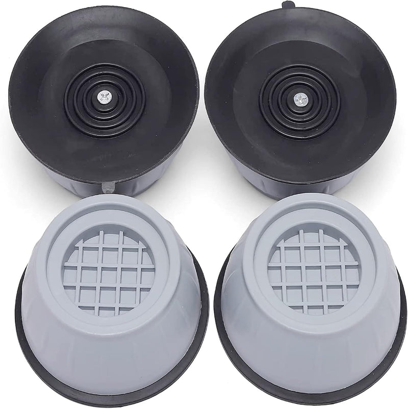 Rezdax Washing Machine Foot Pads for Reducing Noice and Shock and Shaking, Washer and Dryer Anti-Vibration Pads, Rubber Isolation Feet for Furniture (Oval)
