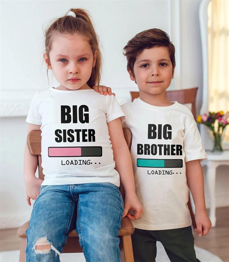Kids Baby Boy Promoted to Big Brother T Shirts Tops Toddler Big Bro Announcement Tees Clothes Novelty Gift Summer Outfit