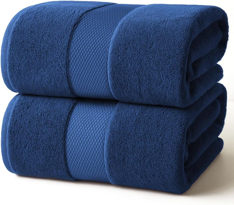 Infinitee Xclusives Premium Bath Towels Set Pack of 4-100% Ring Spun Cotton Bath Towels 70cm x 140cm - Highly Absorbent Durable Towels, Perfect for Daily Use (Charming Grey, Bath Towels)