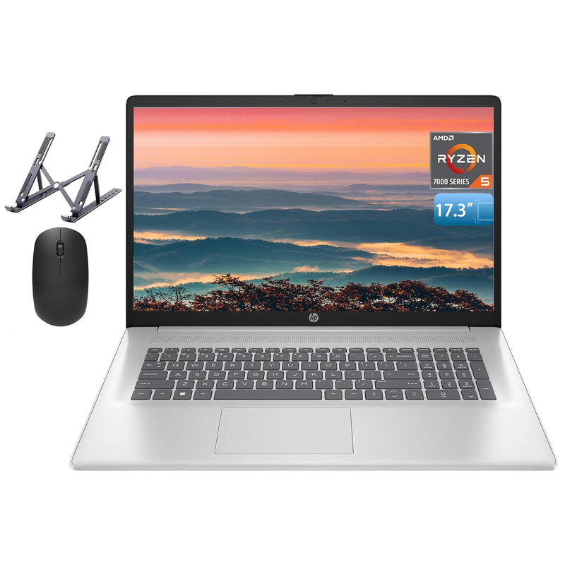 HP Laptop 17, 17.3" FHD Display, 32GB RAM, 1TB SSD, AMD Ryzen 5 Processor (Beats i7-1165G7, Up to 4.3GHz), Webcam, Numeric Keypad, Long Battery Life, Windows