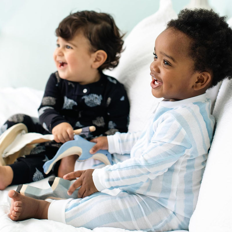 Burt's Bees Baby baby-boys Sleep and Play Pjs, 100% Organic Cotton One-piece Zip Front Footless Romper Jumpsuit Pajamas