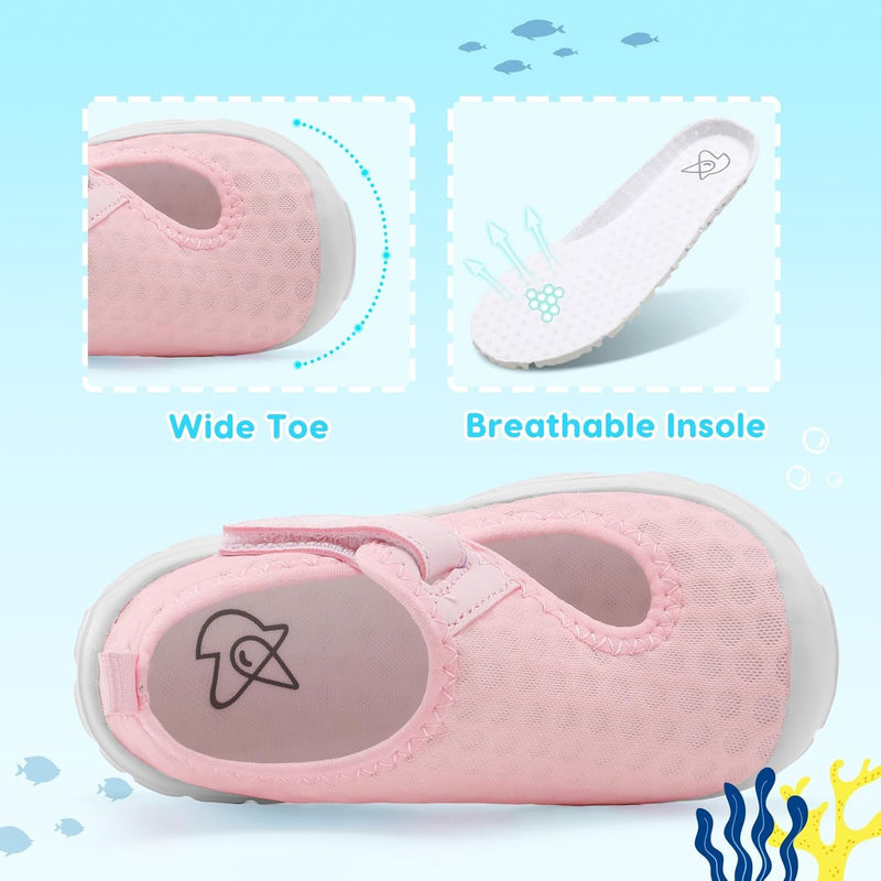 L-RUN Toddler Shoes Boys Girls Wide Toe Box Barefoot Walking Shoes Kid Lightweight Breathable Sneakers