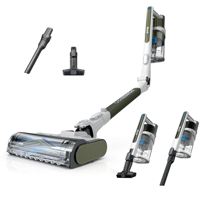 Shark PowerPro Flex Pet Cordless Vacuum, FloorDetect Technology, MultiFLEX Wand, HEPA Filter, for Carpets & Hard Floors, Up to 50-Minute Runtime, Powerful Pet Hair Pickup, Rechargeable, Olive, IZ387H