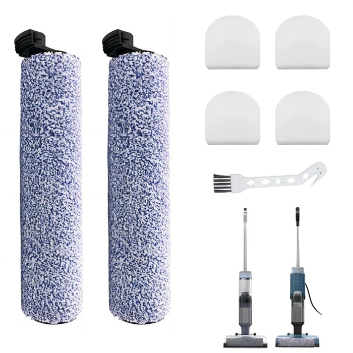 Rynplex 2 Brush Rolls +4 Replacement Filter Foams, for Shark, for HydroVac/Cordless Pro 3in1 Vacuum Mop Anti, Replace Part #WDB1F2 Robot Vacuum Mop Pad(7 Pcak)