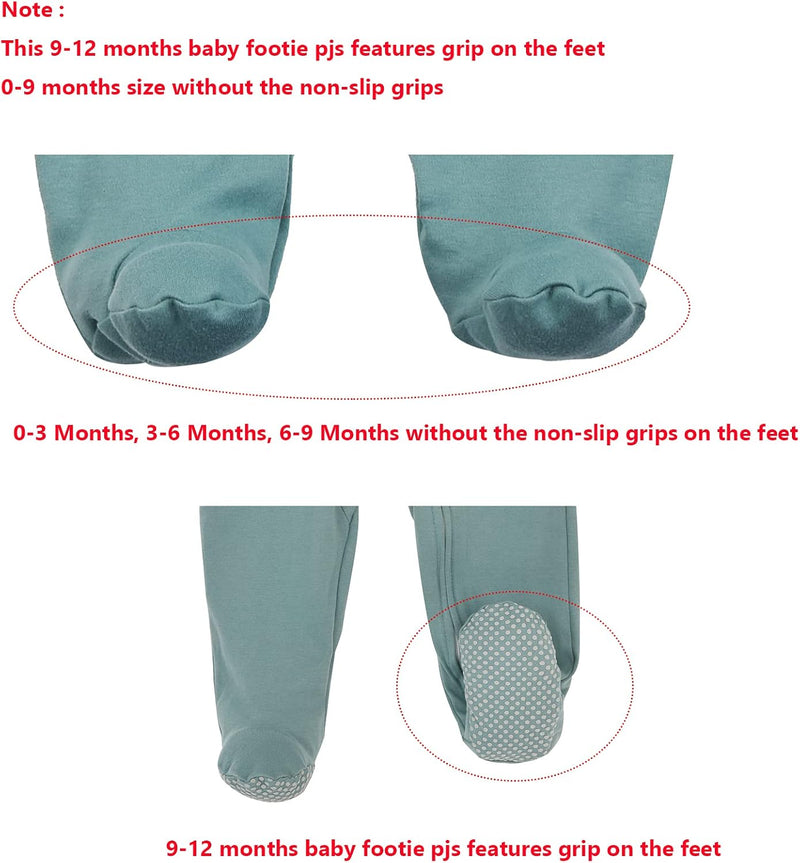 Aablexema Unisex Baby Baby Footie Pjs baby footie pjs