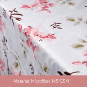 HOKIPO Cotton Feel Brushed Microfiber 145 GSM Printed 8 Pcs Diwan Set with 1 Bedsheet 60x90 Inches|2 Bolster Covers 20x27 Inches|5 Pillow Covers 16 Inches (D5-IN-778), Multicolor