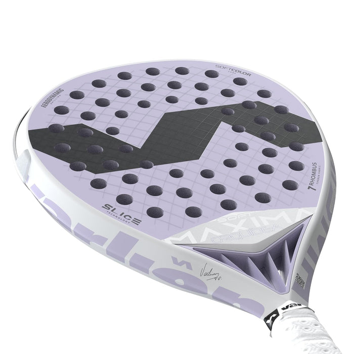 Varlion Padel Racket Maxima Summum Prisma Soft Orqu?dea, Professional Paddle Racket for Enhanced Power & Control, Aerodynamic Prisma Frame, Soft EVA Core, Elegant Design