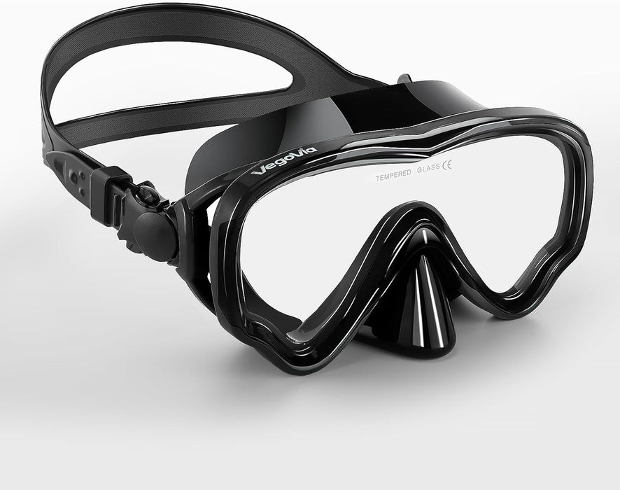 VegoVia Adult Swim Goggles with Nose Cover for Women Men, HD Clear Wide View Pool Water Nose Waterproof Shower Goggles Swimming Adult Diving Scuba Youth Mask Pool Underwater Beach Ocean Open Water