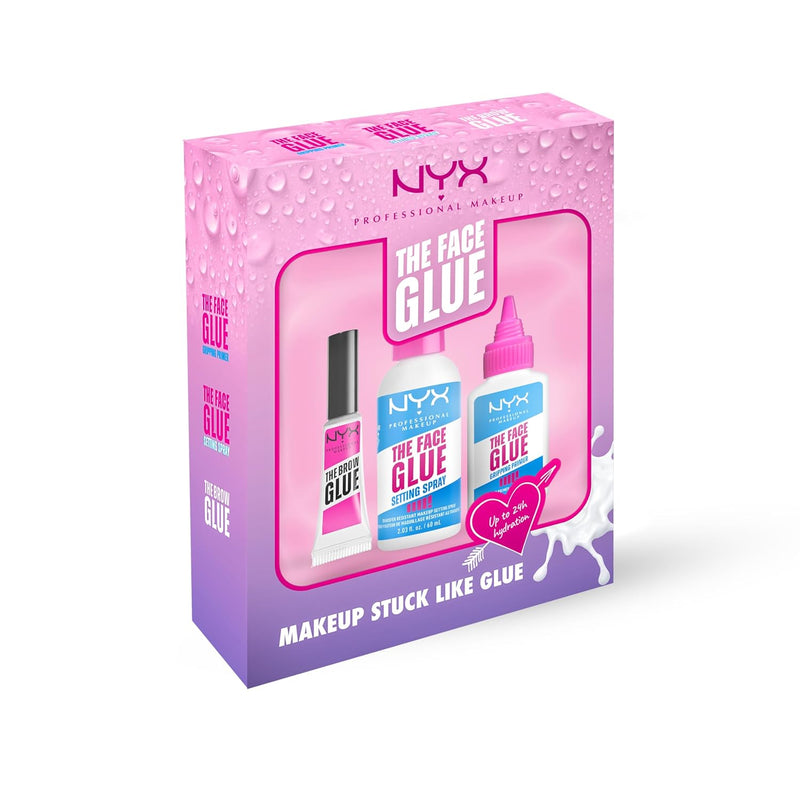 NYX Professional Makeup, The Face Glue Copack, Makeup Stuck Like Glue, Vegan Formula, Upto 24H Hydration
