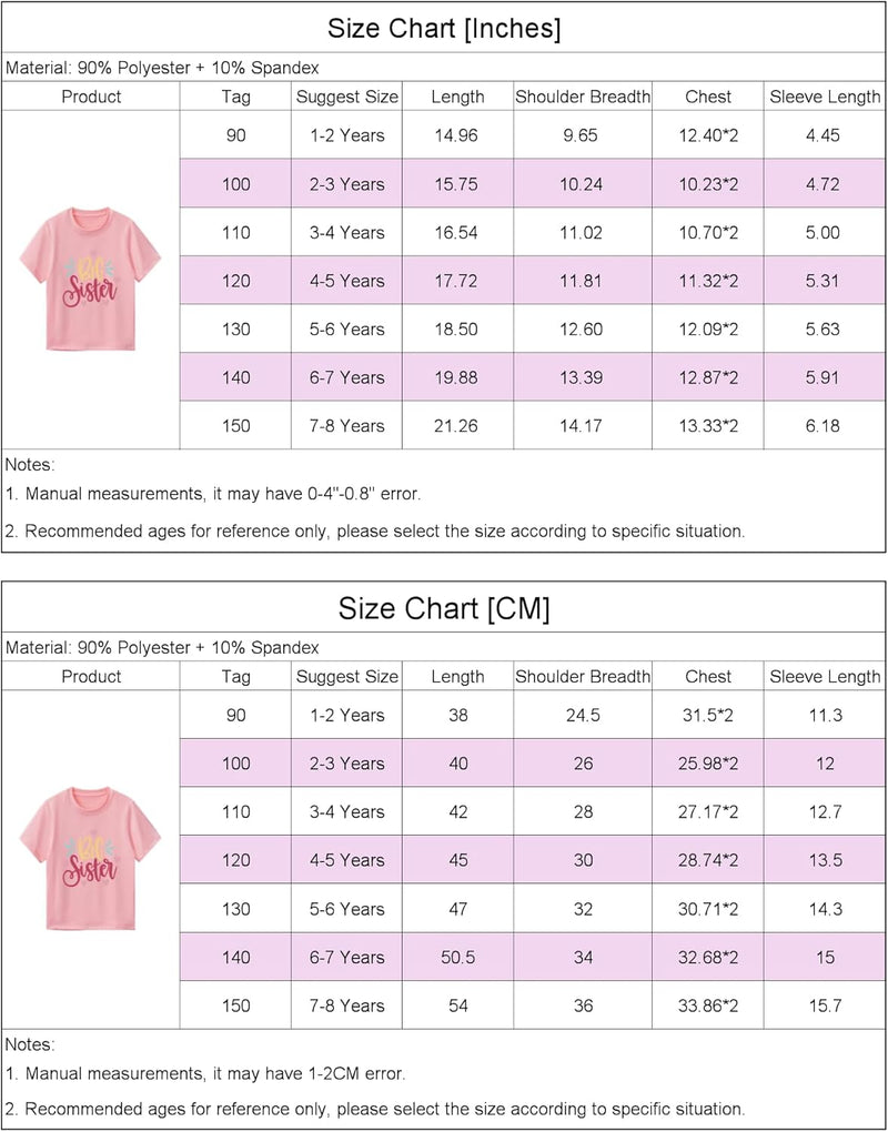 Twins Kids T Shirt Tops Baby Boys Girls Big Sister Brother Little Sis Bro Tees Sibling Matching Outfit Summer Clothes