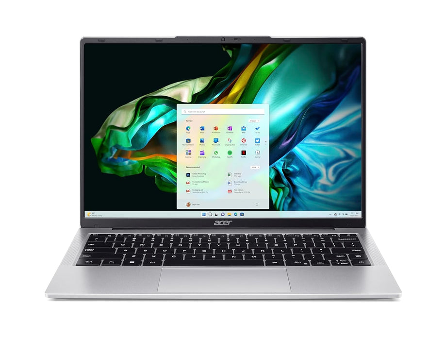 Acer Aspire Lite AL14 Laptop 13th Gen Intel Core i5-1334U 10 Cores Upto 4.6GHz/16GB DDR5 RAM/512GB SSD Storage/Intel Iris XE Graphics/14" WUXGA IPS SlimBezel Display/Win 11 Home/WiFi-6//Pure Silver