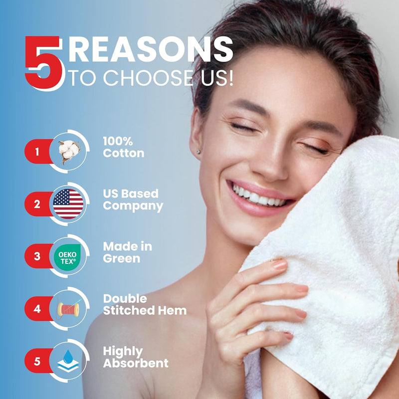 Infinitee Xclusives Premium Bath Towels Set Pack of 4-100% Ring Spun Cotton Bath Towels 70cm x 140cm - Highly Absorbent Durable Towels, Perfect for Daily Use (Charming Grey, Bath Towels)