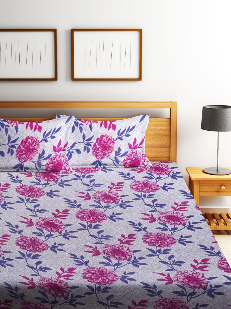 Fashion String 144TC Nature Embrace Lush Green Single Bedsheet with 1 Pillow Cover